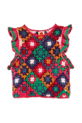 Crochet Square Vest by Farm Rio