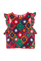 Crochet Square Vest by Farm Rio