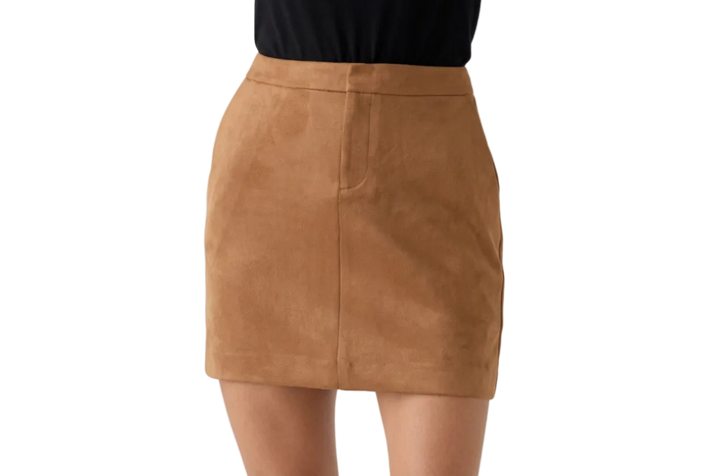 Vegan Suede Mini Skirt by Laundry