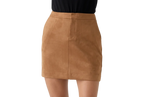 Vegan Suede Mini Skirt by Laundry