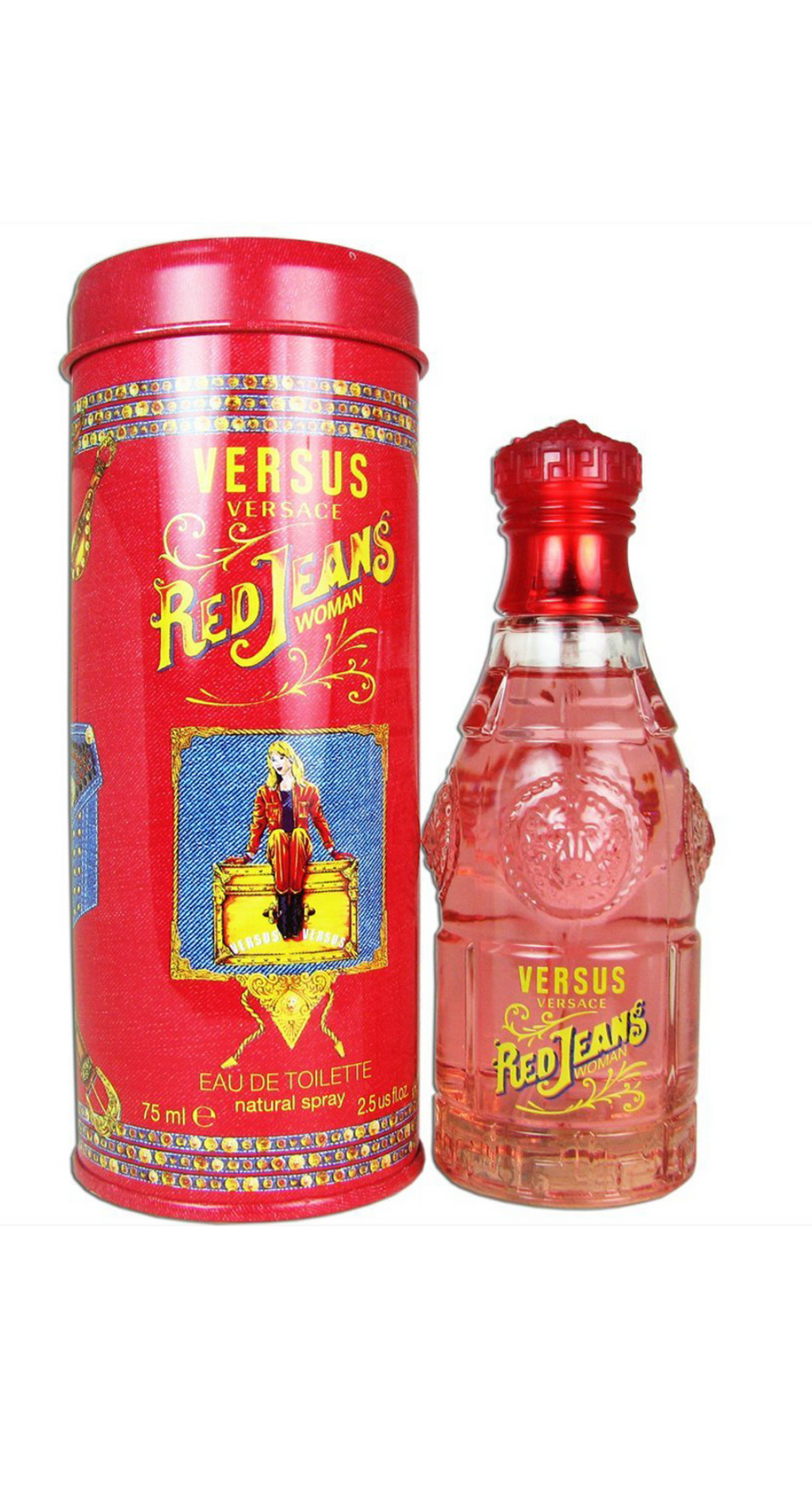 Red Jeans Toilette by Versace