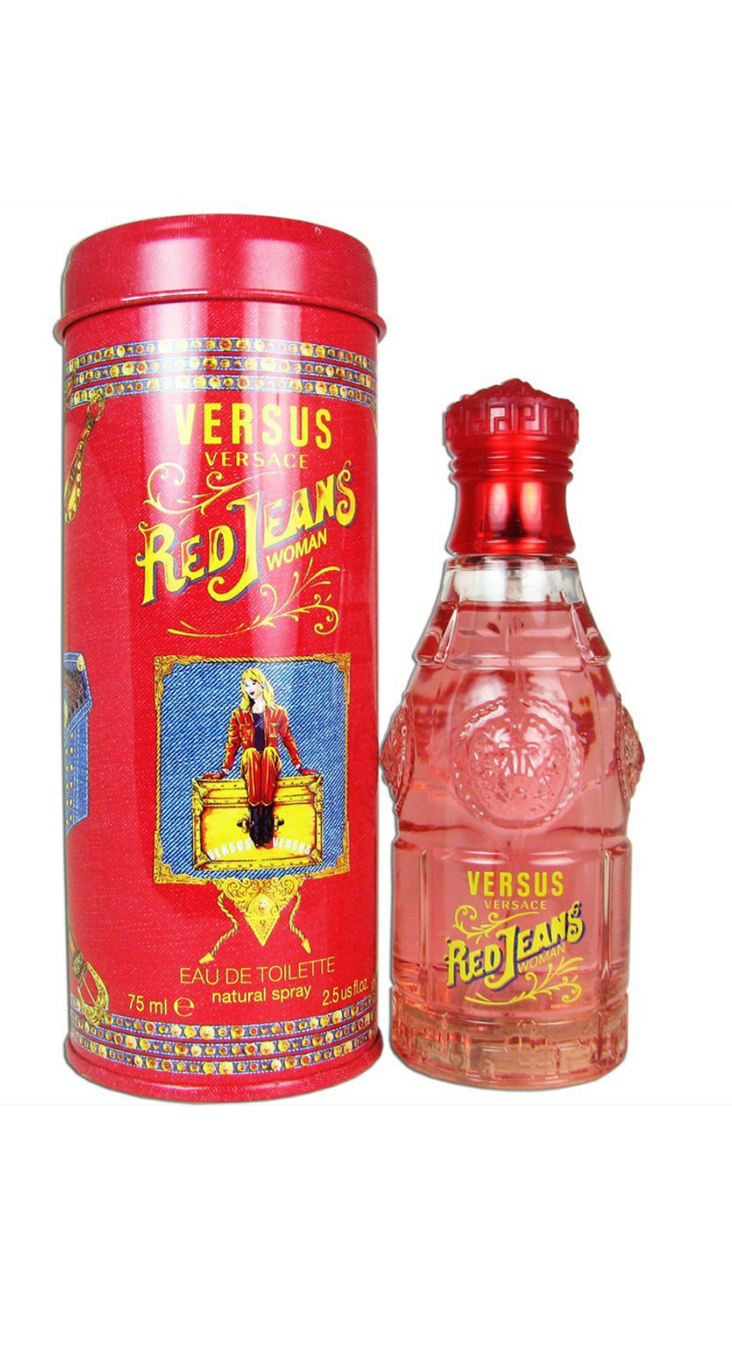 Red Jeans Toilette by Versace