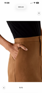 Vegan Suede Mini Skirt by Laundry