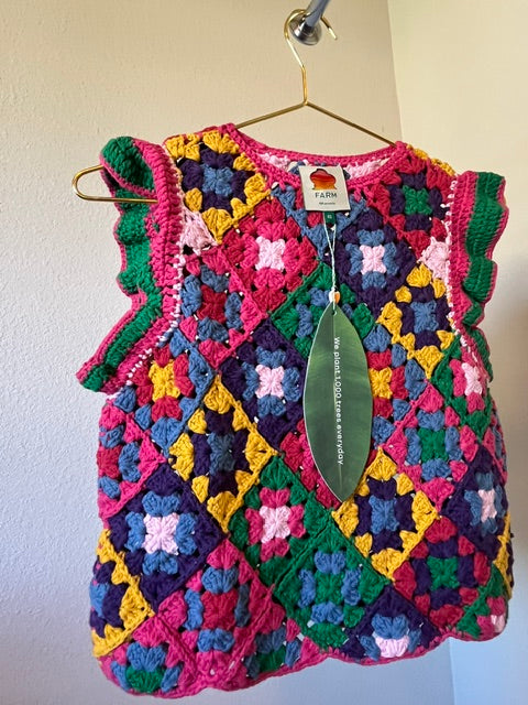 Crochet Square Vest by Farm Rio