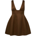 Satin V Neck Mini by WeWoreWhat