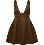 Satin V Neck Mini by WeWoreWhat