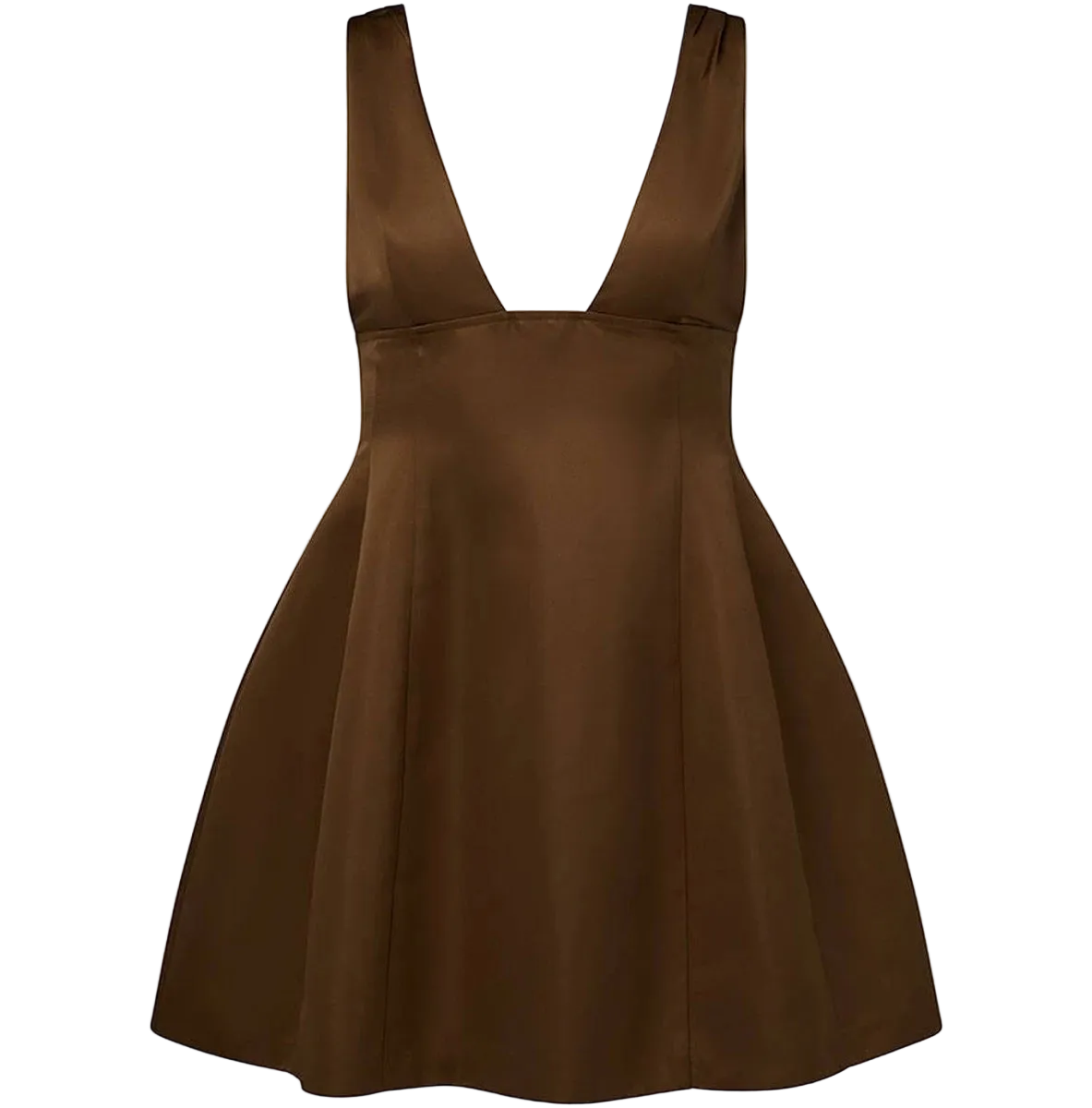 Satin V Neck Mini by WeWoreWhat
